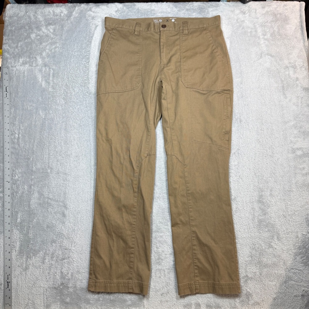 Mountain Hardwear Work Pants Mens 36/32 (Fits 37x30) Brown Hiking Outdoor Nature